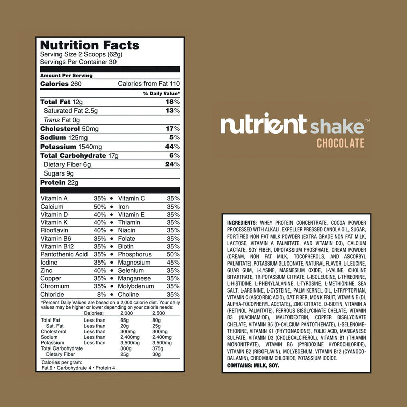 Nutrient (30 servings) Shake Bulk Bag