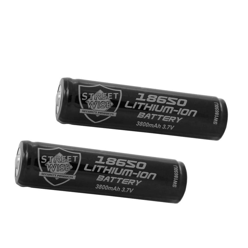 Battery Case 2) Streetwise 18650 Lithium-ion batteries