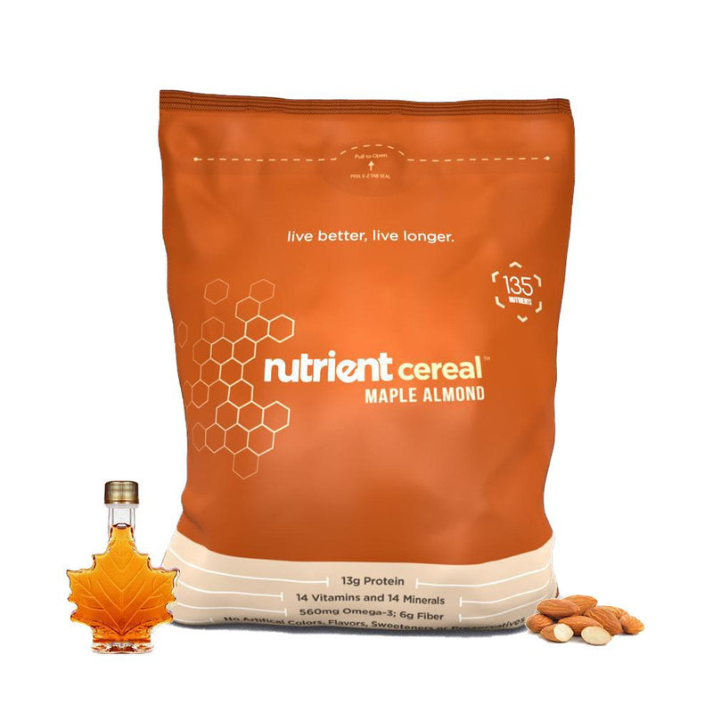 Nutrition maple almond cereal.  Available for bulk wholesale and discounted prices.