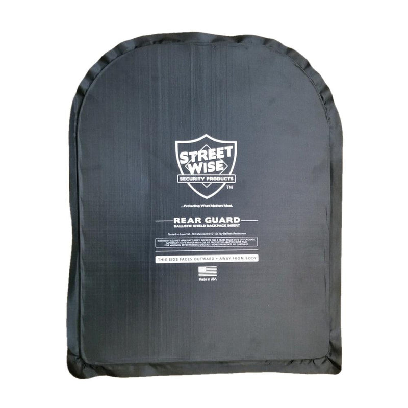 Streetwise 10 x 13 Inch Rear Guard Ballistic Shield and/or Backpack Insert