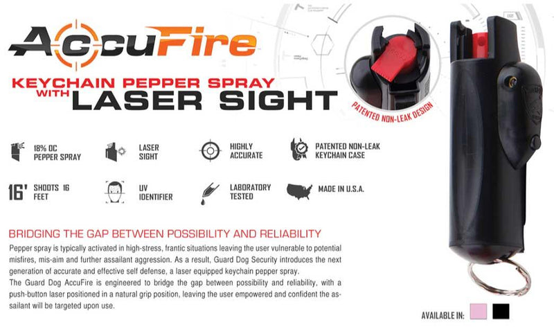 AccuFire Laser Pepper Spray Black