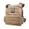 The AR500 Armor Arena plate carrier shown in the color coyote brown.