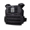 The AR500 Armor Veritas modular plate carrier shown in the color of black.