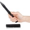 Black comb with hidden disguised knife inside for personal self defense protection women and men.