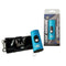 USB Blue Secure Stun Gun with Black Key-Chain Purse Wallet