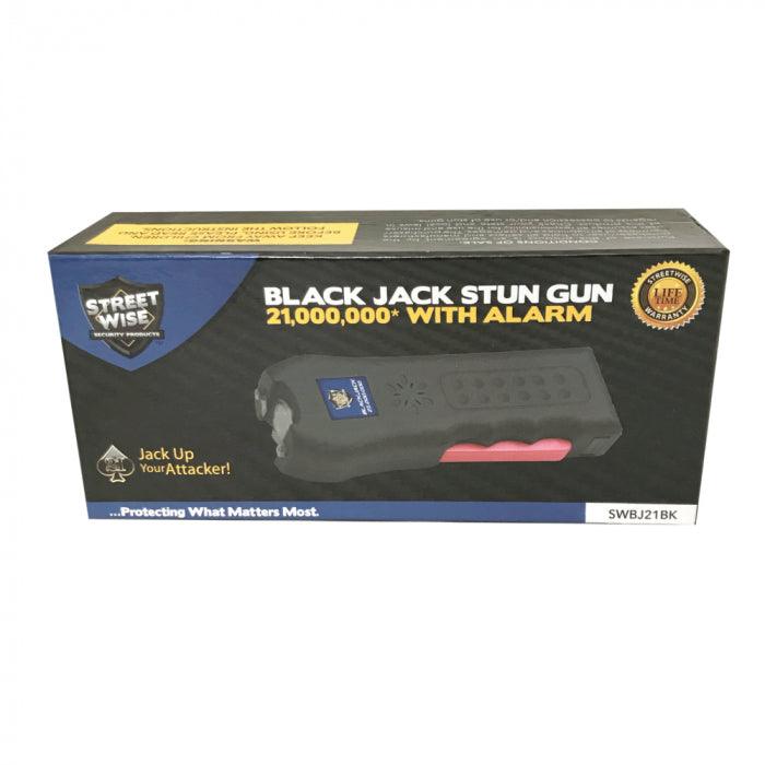 6 Units Streetwise Black Jack 21,000,000 Volt Stun Gun