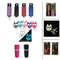 Bulk wholesale bundle of designer pepper sprays, kitty key chains and lipstick personal alarms for women safety and protection.
