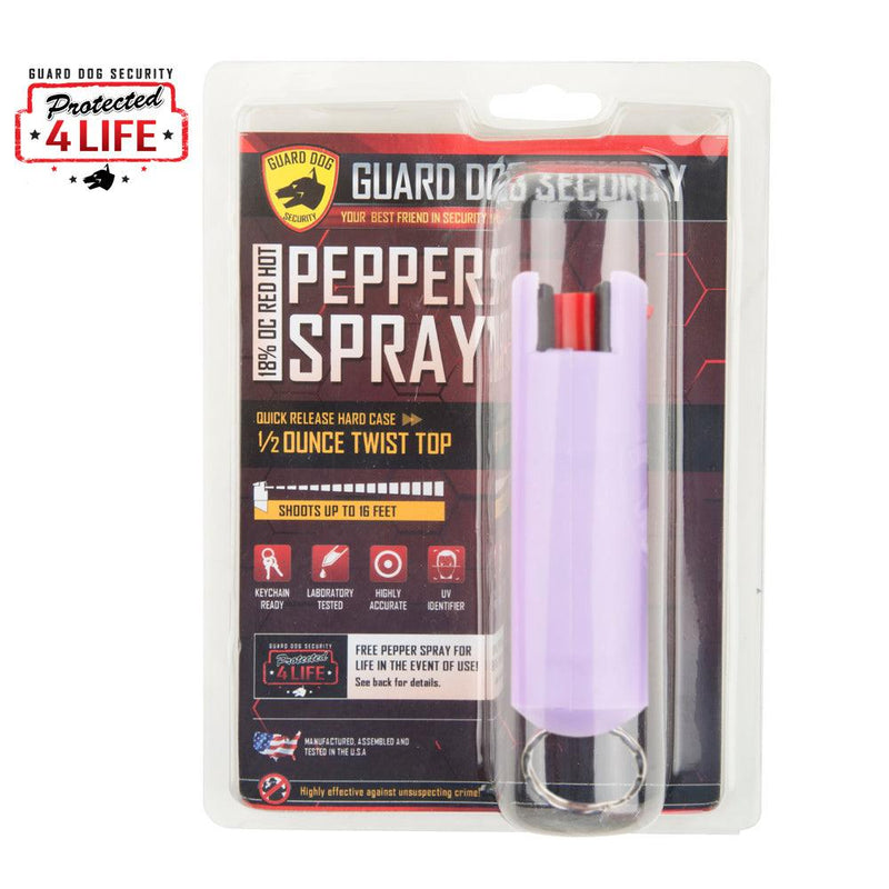 10 Units Lilac Guard Dog Hard Case Pepper Sprays SDP Inc 