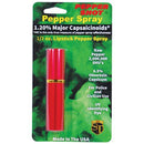 Red lipstick pepper spray in packaging.