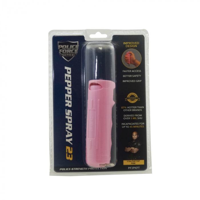Bulk wholesale discount pricing for the Streetwise Security flip top pepper sprays colors black and pink.