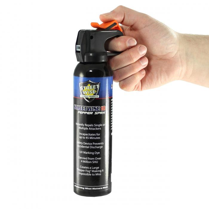 Bulk wholesale discount pricing for the Streetwise Fire Master 9 ounce fog pepper spray.