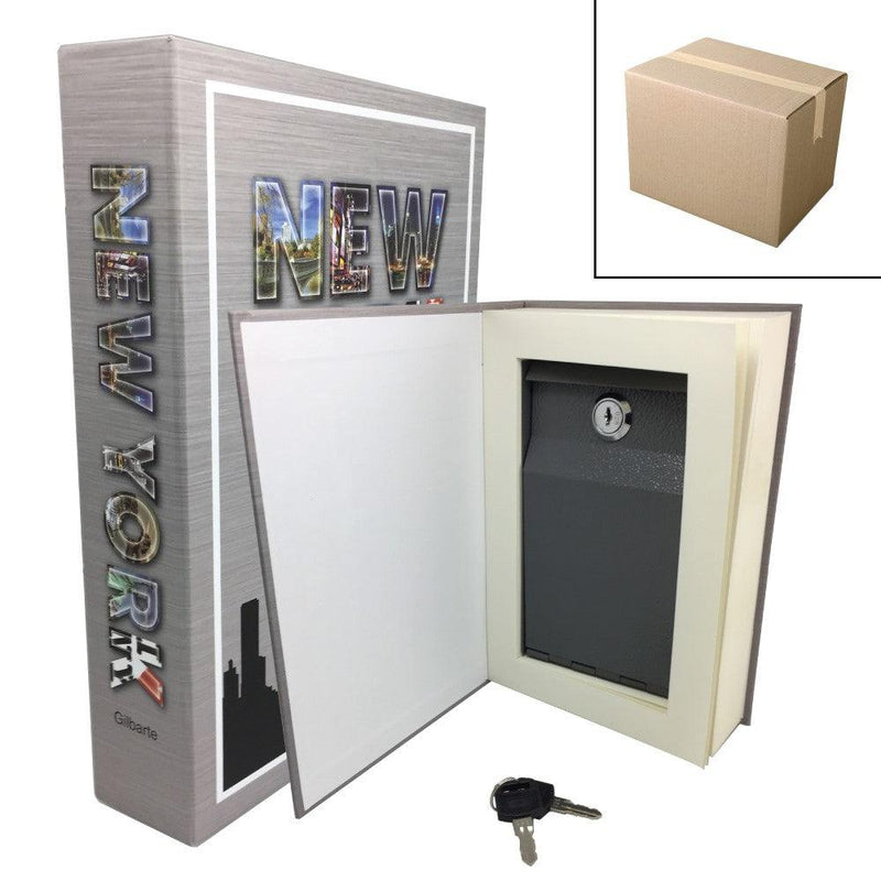 12 Units - Streetwise New York Book Safe with Key SDP Inc 