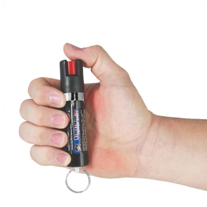 15 Units Pepper Spray 3/4 oz Safety Lock with Pocket Clip &  Key Ring SDP Inc 