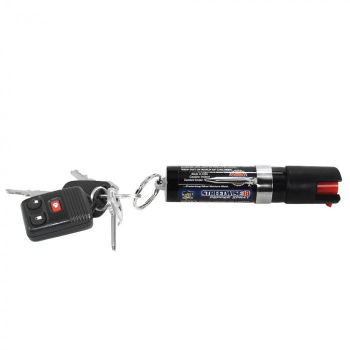 15 Units Pepper Spray 3/4 oz Safety Lock with Pocket Clip &  Key Ring SDP Inc 