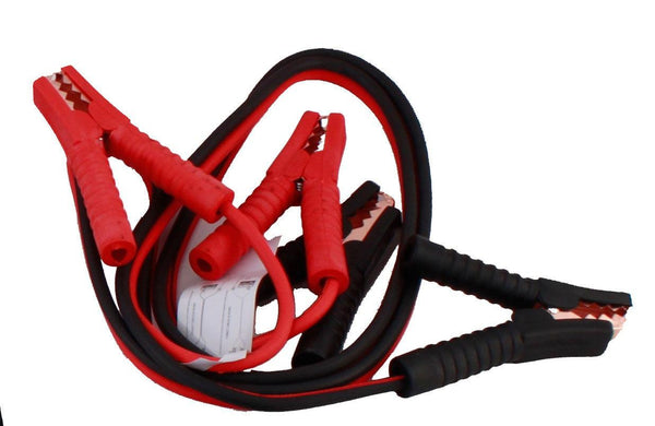 Car battery jumper cables good idea to own two pairs; one set for everyday availability and one set kept with your emergency survival kit.