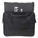 The Vism brand CCW color black laptop briefcase with ballistic panel and how the panel is inserted into the carry case.