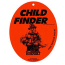 Child finder sign.