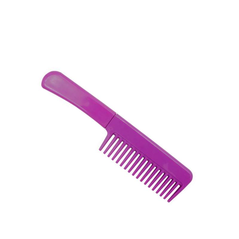 Bulk wholesale comb knives available several different colors and designs with deep discount pricing. Purple color shown.