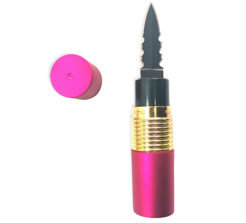 Covert Lipstick with Hidden Knife