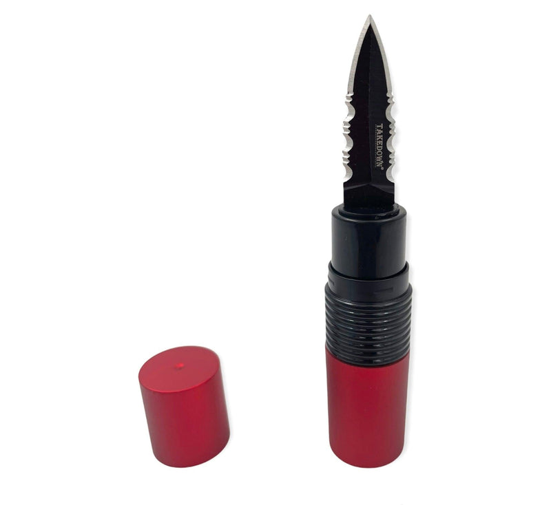 Covert Lipstick with Hidden Knife
