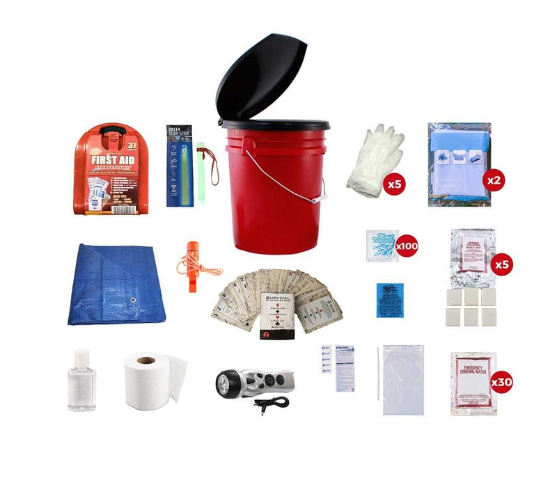 This Classroom Lockdown Kit includes everything you would need to allow a class of 30 people to get through an emergency lockdown.