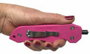 Pink color personal safety tool the Fast Strike window breaker for women and car safety.