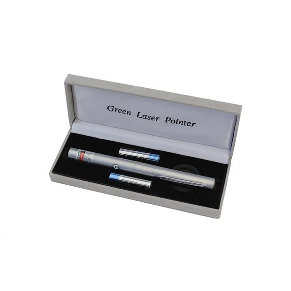 Green Light Laser Light Pointer with USB Port and 5 Lens Caps