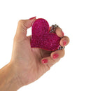 Color Pink the  Guard Dog Heartbeat Key-Chain Alarm.