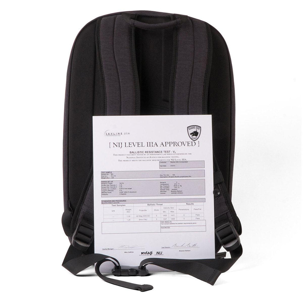 ProSheild Black Smart Bulletproof Backpack Women and Men – SDP Inc