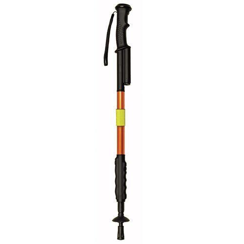 Walk stick with stun gun offers protection against dog and animal attacks while keeping your distance from danger.