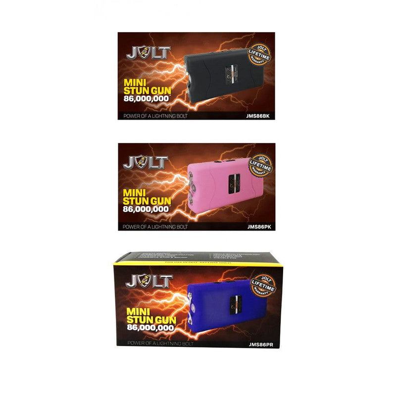 Jolt mini stun guns available for discounted and bulk wholesale prices.