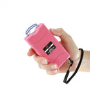 Self defense option for women the pink Jolt mini stun gun with safety disable pin.