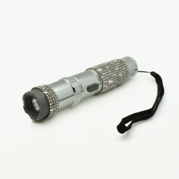 Flashlight stun gun for women offers peace of mind with self defense protection for her.