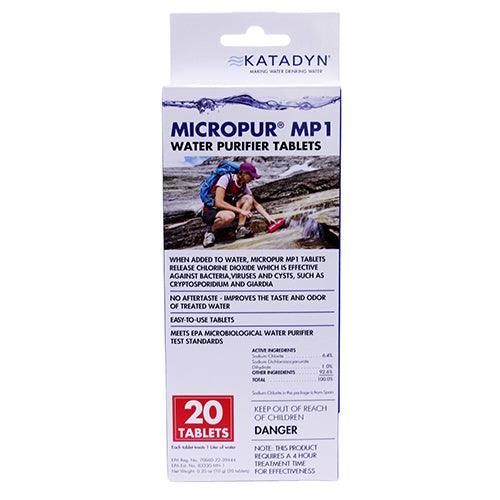 Katadyn Micropur Tablets (Bottle of 20) the Only EPA Registered Purification Tablets on the Market.