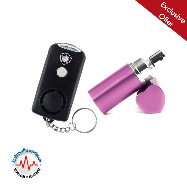 Personal protection option for women self defense key-chain with built in alarm.