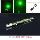 Ultra Bright Rechargeable Green Laser Pointer -Army Green