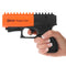 Mace pepper gun delivery system contains 7 bursts and sprays at a range of up to 20 feet.