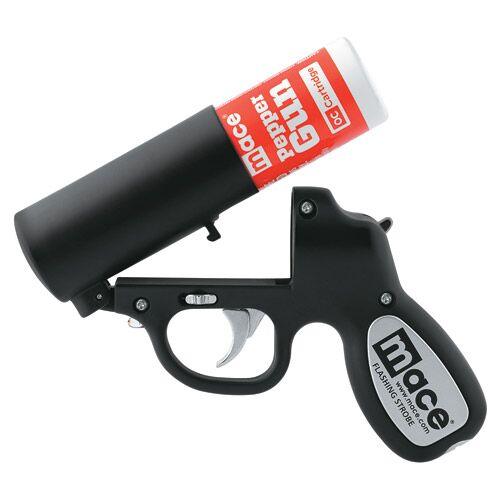 Mace Pepper Gun with Strobe LED Woman and Men Self Defense Option – SDP Inc