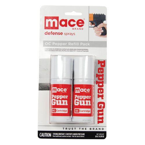 Mace Pepper Gun 2 Pack OC Refill Cartridges