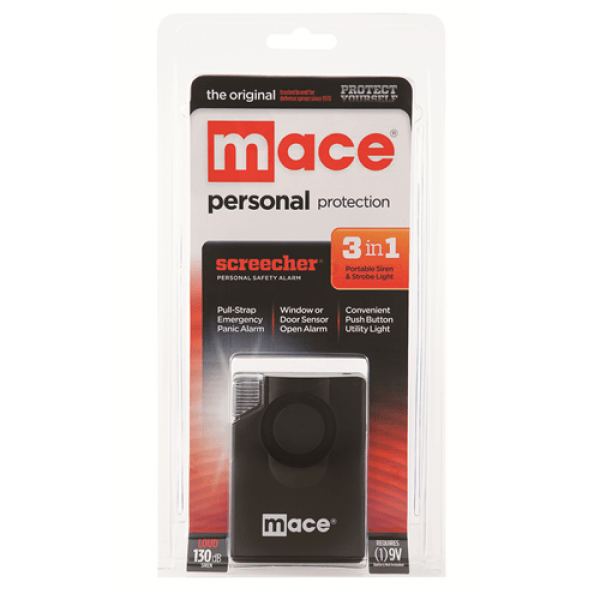 Mace Sports Strobe Personal Alarm 130 DB ideal for women to carry and if danger happens sound off the alarm to scare off attacker.