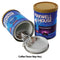 Maxwell House Coffee can with hidden compartment to safely hide valuables inside.