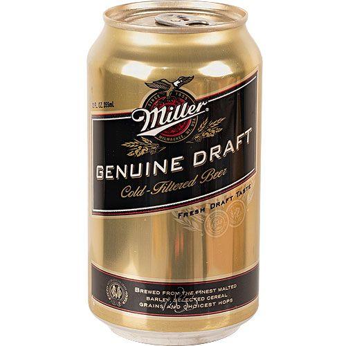 Miller Genuine Draft can safe with hidden secret compartment to safely hide valuables inside the beer can.