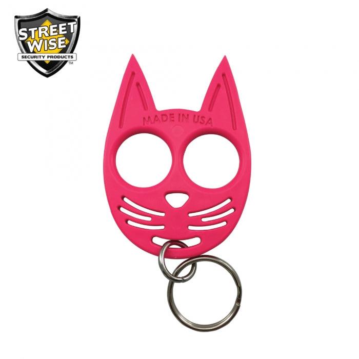Color hot pink Streetwise My Kitty self-defense key-chain.