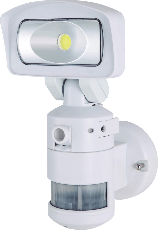 The Streetwise NightWatcher SWNW720 uses patented robotic lighting technology to protect your property by causing a super-bright security light to lock on and follow an intruder.