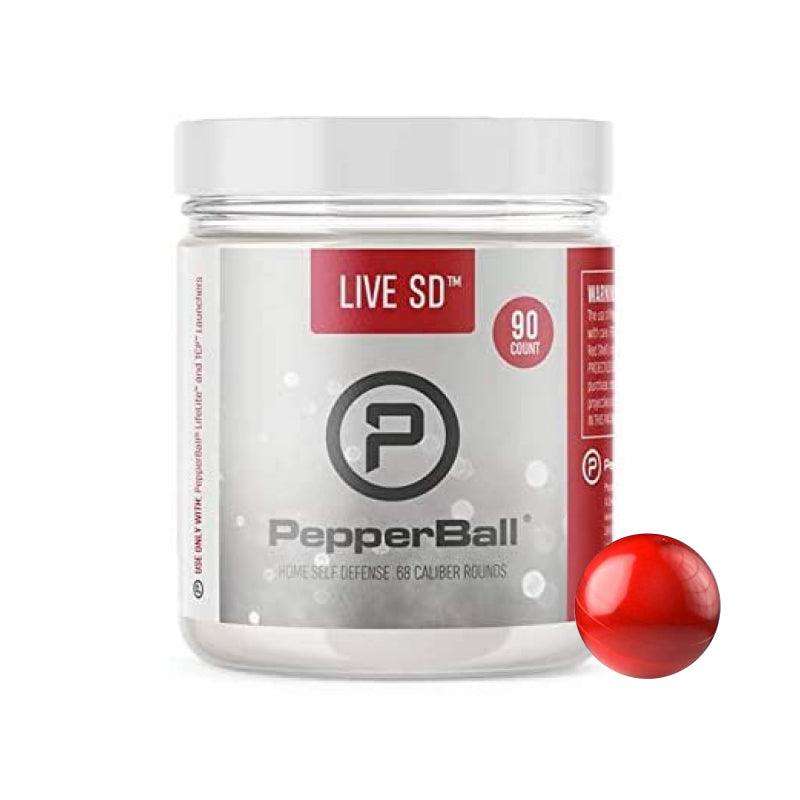 PepperBall Live SD (90ct) Rounds for LifeLite and TCP containing 2% PAVA