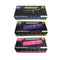 Perfume protector stun guns shown with packaging. Available in black, purple and pink colors and for discounted and bulk wholesale prices. 