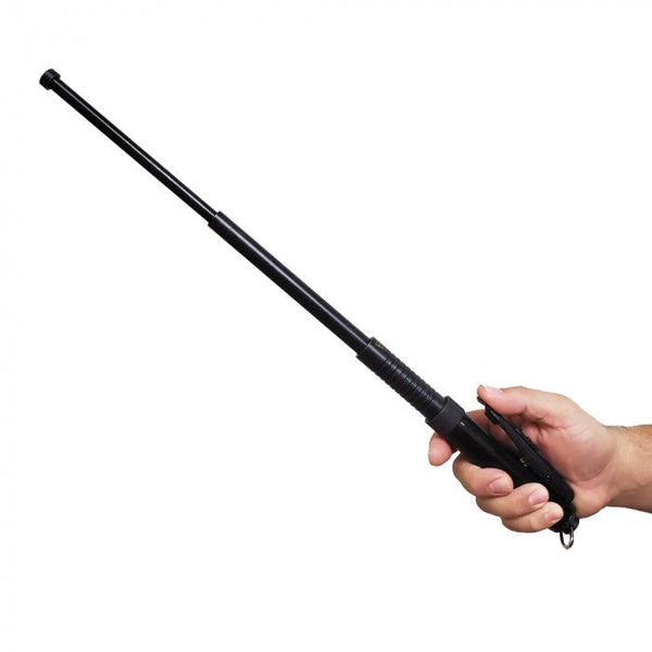 The Police Force 21 Inch EZ Close Automatic Expandable Steel Baton for law enforcement and civilian use.