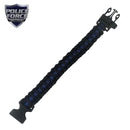 Police Force Blue Line Stun Gun and Para-cord Bracelet