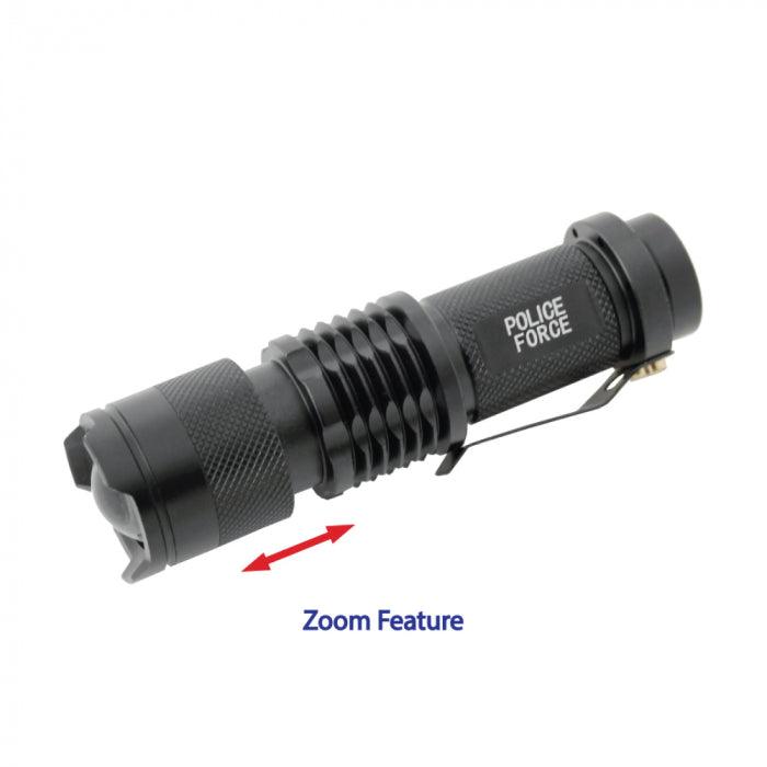 Police Flashlight Mini Police Force Mini Tactical Q5 LED Extremely Bright Flashlight – SDP Inc