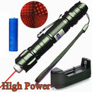 Teaching Red Laser Pointer Pen Astronomy 20Miles Laser Light 18650 Battery Charger